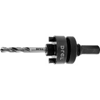 Adapter z wiertłem prowadzącym do otwornic Bimetalowych o śr. 32-152 mm, uchwyt HEX