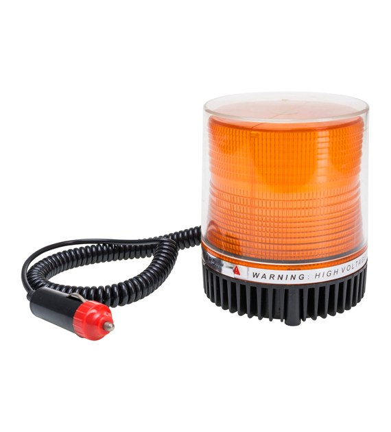 Lampa błyskowa ostrzegawcza, LED, magnes, 12-24V