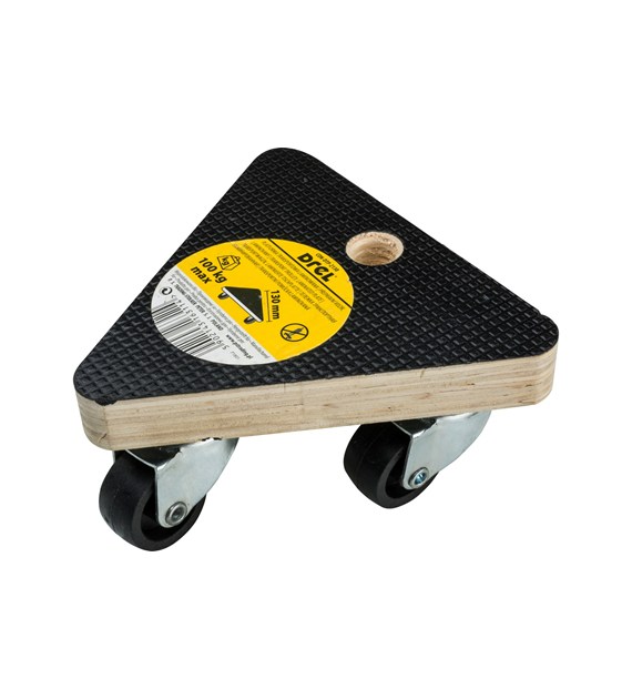 Platforma transportowa 130 x 130 x 130 mm, udźwig 100 kg, trójkątna, laminowana