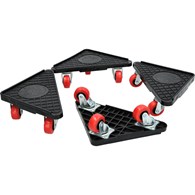 Platformy transportowe 230 x 170 x 170 mm, plastikowe, 4 szt.