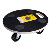 Platforma transportowa 380 mm, udźwig 200 kg, okrągła, laminowana FSC 100%, certyfikat PBN-COC-062817