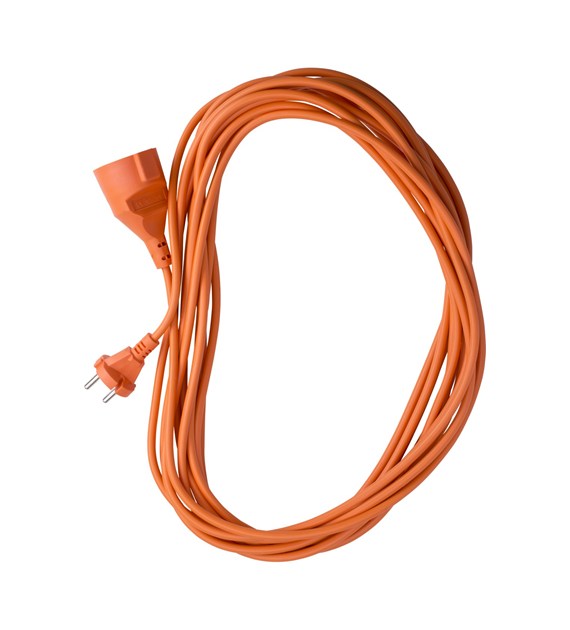 Przedłużacz ogrodowy 40m, 2 x 1 mm2, 10 A, pomarańczowy, PVC, OMY, bez uziemienia
