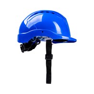 Kask budowlany, regulacja automatyczna, niebieski