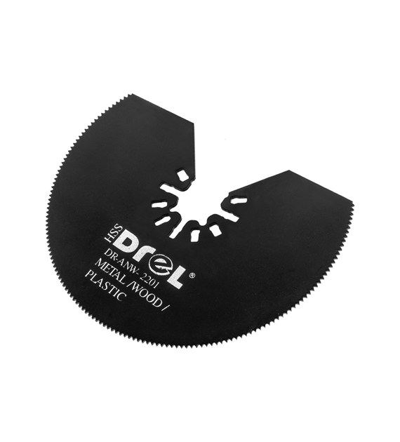 Brzeszczot do urządzenia wielofunkcyjnego, tarcza półokrągła, 80 mm, do drewna, PVC, metalu