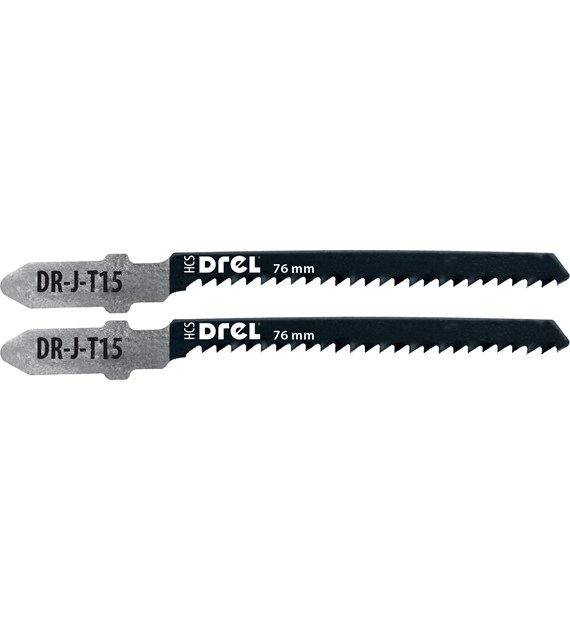 Brzeszczoty do wyrzynarek z uchwytem typu  T , 50 mm, 12TPI, do drewna, PVC, 2 szt.