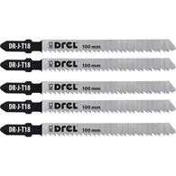 Brzeszczoty do wyrzynarek z uchwytem typu  T , 75 mm, 10 TPI, do drewna, PVC, 5 szt.