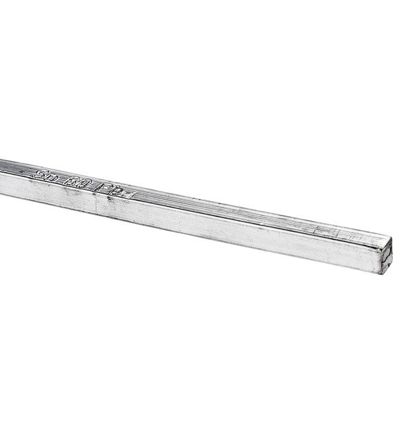 Laska cyny 7 x 7 x 250 mm, 110 g, Sn60Pb40, kwadrat