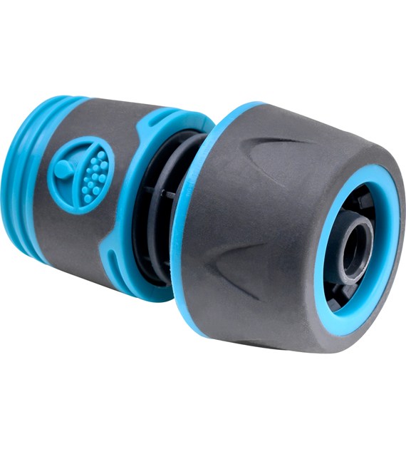 Szybkozłączka uniwersalna 1/2'-3/4', dwumateriałowa, soft-grip