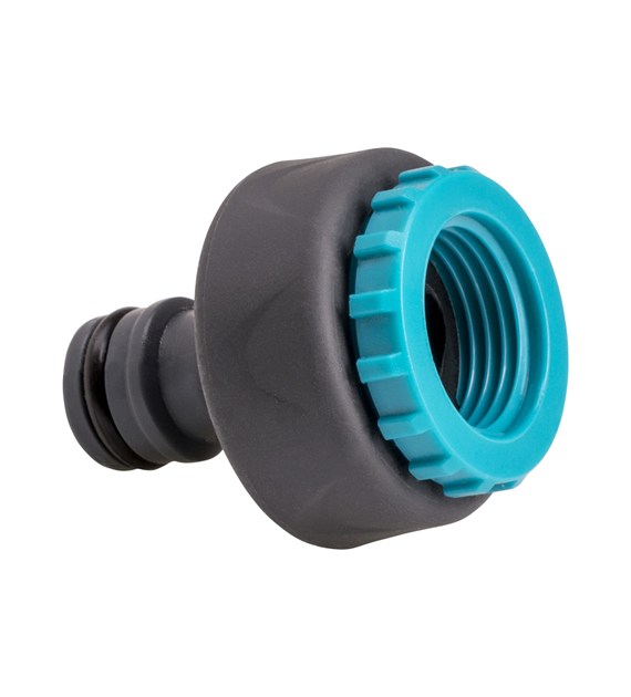 Przyłącze do kranu 1/2', 3/4', gwint wewnętrzny, dwumateriałowe, soft-grip