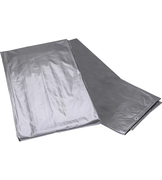 Plandeka 4 x 6 m, 120 g/m2, srebrna