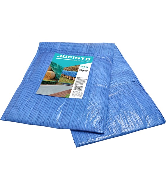 Plandeka 3 x 5 m, 50 g/m2, niebieska