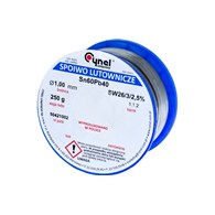 Spoiwo lutownicze 1.0 mm, 250 g, Sn60Pb40, topnik SW26, szpulka