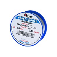 Spoiwo lutownicze 1.5 mm, 100 g, Sn60Pb40, topnik SW26, szpulka