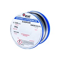 Spoiwo lutownicze 2.5 mm, 250 g, Sn60Pb40, topnik SW26, szpulka