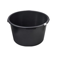 Kastra budowlana 65l, okrągła, czarna