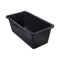 Kastra budowlana 60l, prostokątna, czarna