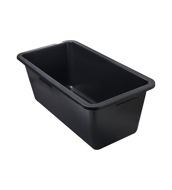 Kastra budowlana 60l, prostokątna, czarna