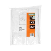 Worki z mikrofibry do odkurzaczy przemysłowych Stanley, 20 l, 3 szt.