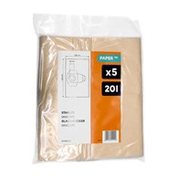 Worki papierowe do odkurzaczy przemysłowych Stanley, 20 l, 5 szt.