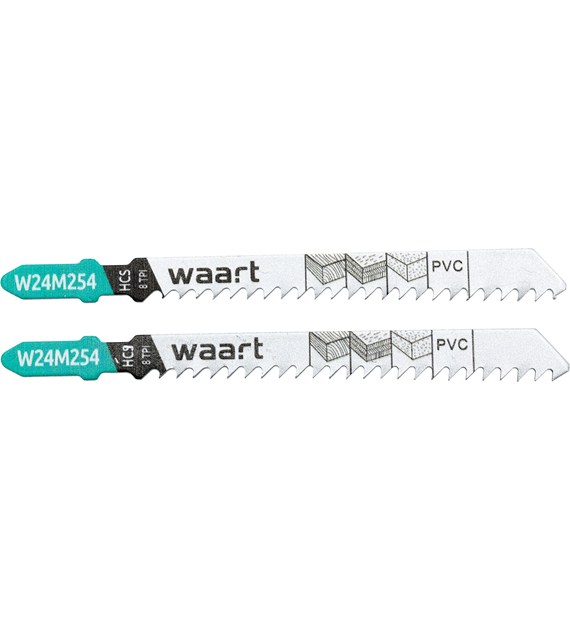 Brzeszczoty do wyrzynarek  z uchwytem typu  T , 75 mm, 8TPI, do drewna, płyty wiórowej, sklejki, PVC, 2 szt.