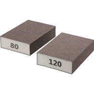 Gąbki ścierne 70 x 100 x 25 mm, P80, P120, 2 szt.