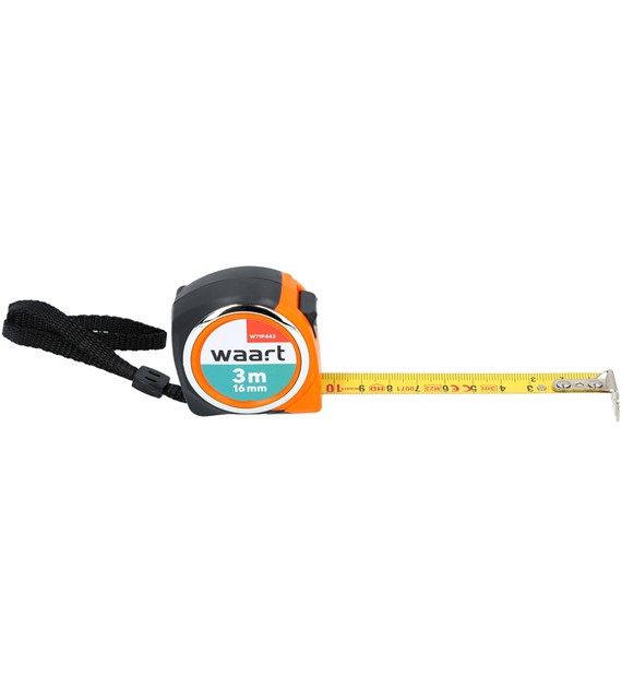 Miara zwijana stalowa 3 m, 16 mm, kompaktowa obudowa