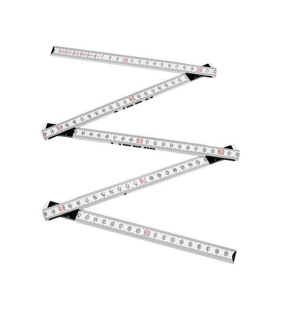 Miara składana drewniana 1 m, FSC 100%, certyfikat PBN-COC-062817
