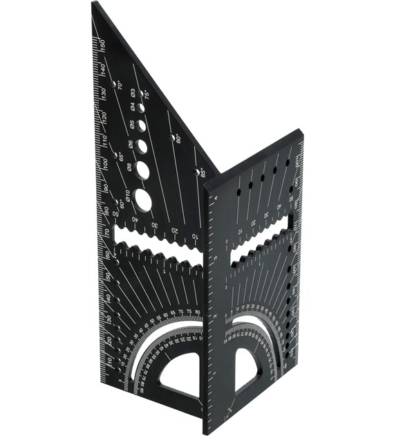 Kątownik trójwymiarowy, aluminiowy -  japoński 150mm